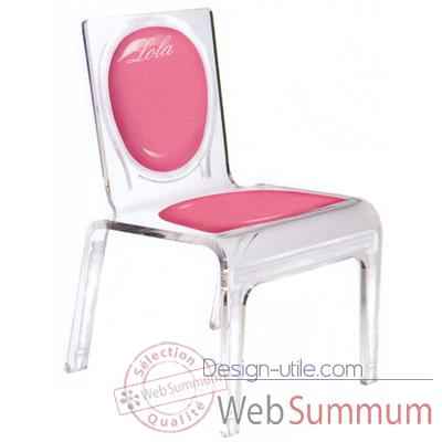 Chaise personnalisable Baby Gloss Bleue Aitali