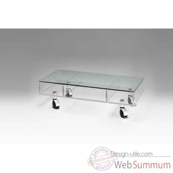 Table basse rectangulaire plexiglas Marais International -MTB220