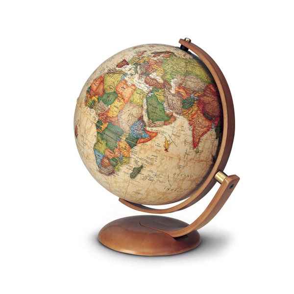 Globe de bureau Optimus 30 - Globe gographique lumineux - Cartographie de type antique,  ractualise - diam 30 cm - hauteur 40 cm