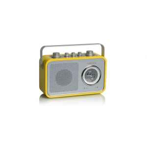 Radio am fm compacte portable jaune tangent -uno 2go-j