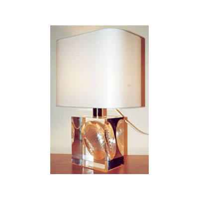 Petite Lampe Rectangle Haleotide Abat-jour Rectangle Blanc-106