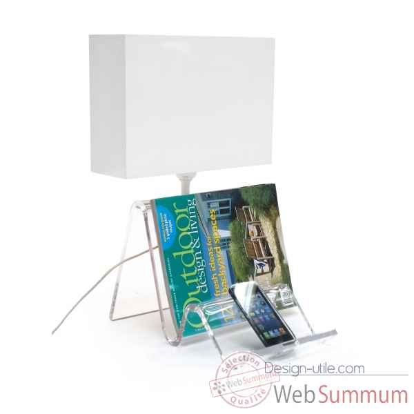 Lampe phone et tablette transparent Acrila -lampe phone transparente