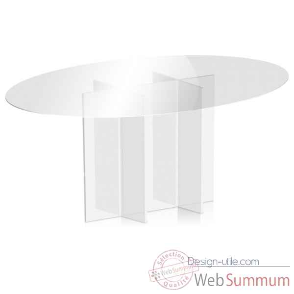 Table ovale blanc cali Acrila -Acrila153