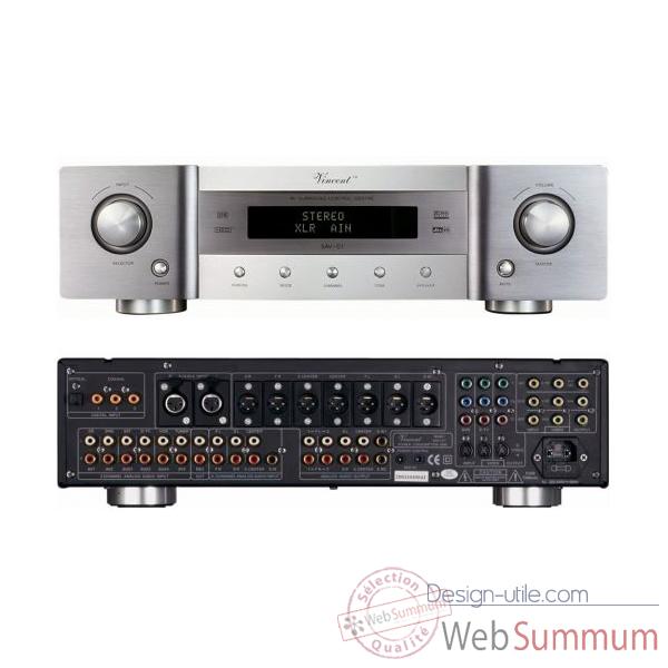 Amplificateur Audio/Video Vincent SAV-C1 Decodeur Preamp 6.1 XLR - Argent - 203168