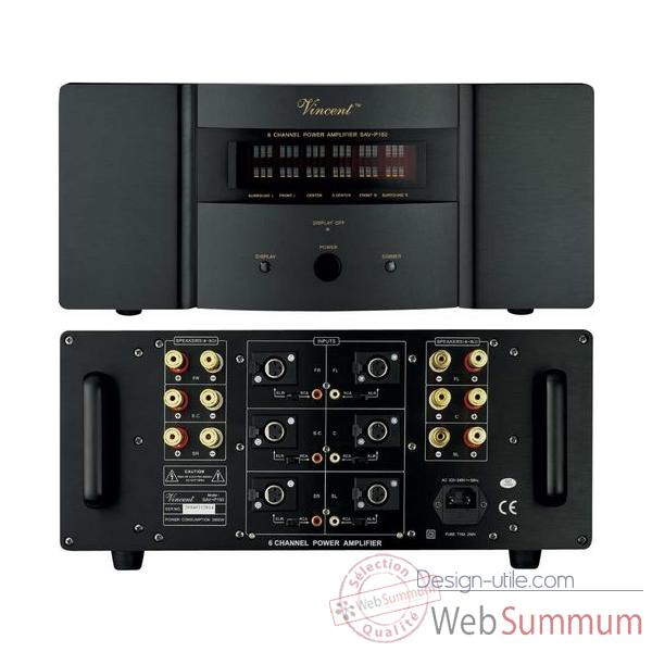 Amplificateur Audio/Video Vincent SAV-P150 Ampli 6 canaux - Noir - 203374
