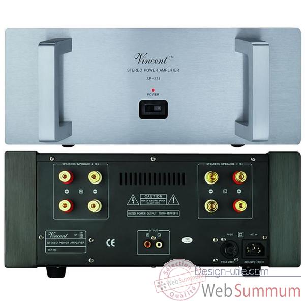 Amplificateur de puissance Vincent SP-331 Amp Hybride - Argent - 200355