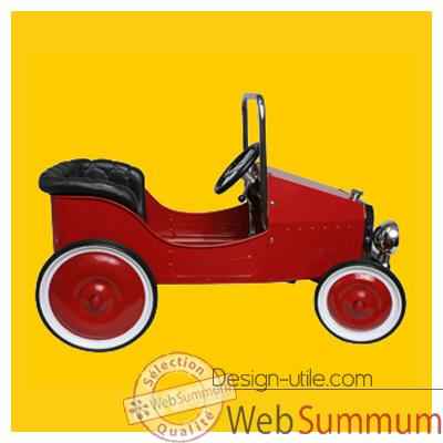 Voiture a pedales en metal - rouge - 82 x 43 cm - 3 a 5 ans - pedales reglables - Baghera-1938
