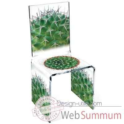 Chaise Aqua Single Cactus design Samy, Aitali