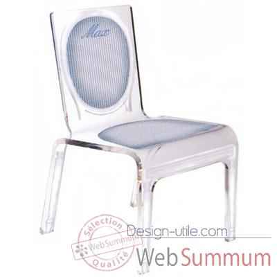 Chaise personnalisable Baby Lines Rose Aitali