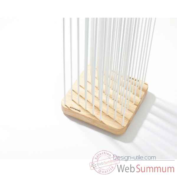 Decoration lumineuse sticks base rubberwood clair 30x30 Extremis -SB33-H