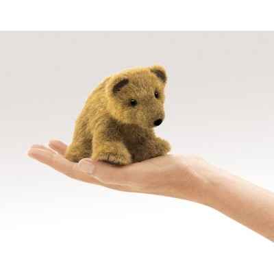 Marionnette  doigt mini peluche ours grizzly folkmanis 2739