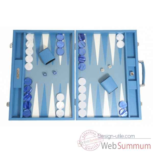 Backgammon baptiste cuir buffle competition limoges -B652-l