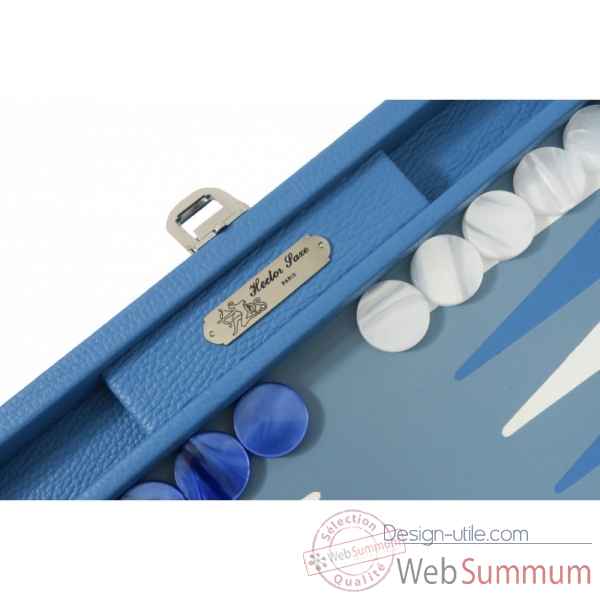 Backgammon baptiste cuir buffle medium limoges -B52L-l -1
