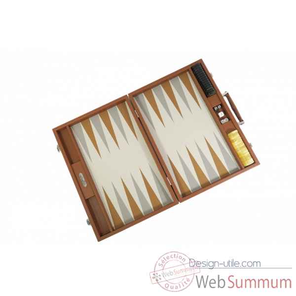 Backgammon basile toile buffle competition chataigne -B620-c -3