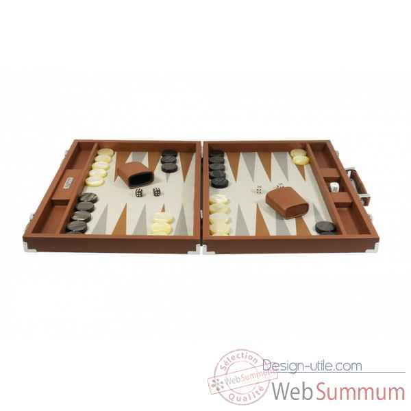 Backgammon basile toile buffle competition chataigne -B620-c -5