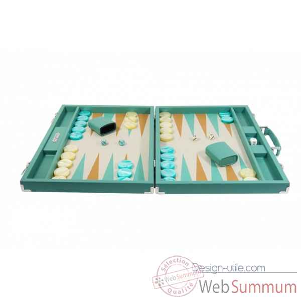 Backgammon basile toile buffle competition vert -B620-v -2