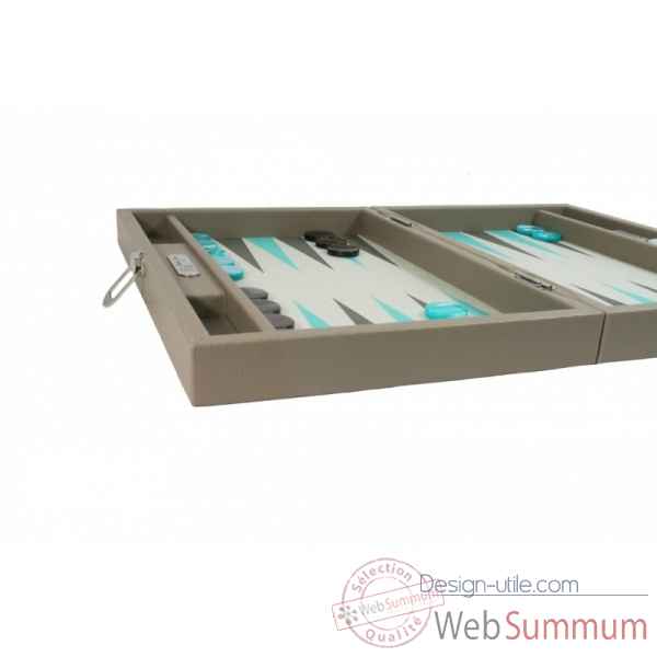 Backgammon basile toile buffle medium terre -B20L-t -4