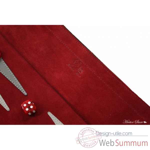 Backgammon de voyage victor velours scarlet -BR106C-s -1