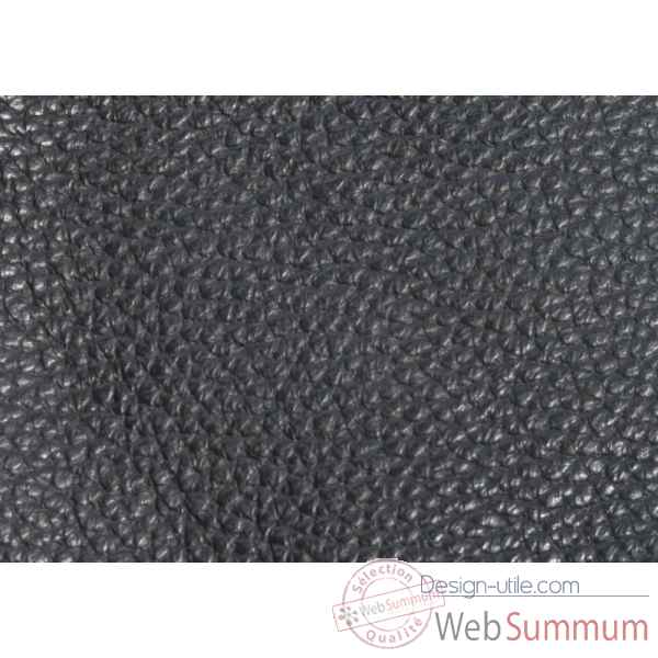 Pochette de backgammon paloma cuir buffle noir -BP101C -2