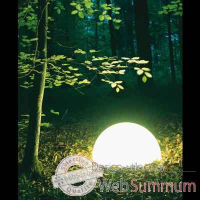 Lampe ronde socle  visser blanche Moonlight -magr250015