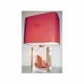 Video Moyenne Lampe Rectangle Chaloupe Rouge Can 23 Abat-jour Rectangle Rouge-128