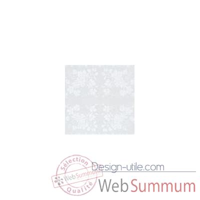 Nappe St Roch ovale Vendange blanc pur coton 210x300 -00