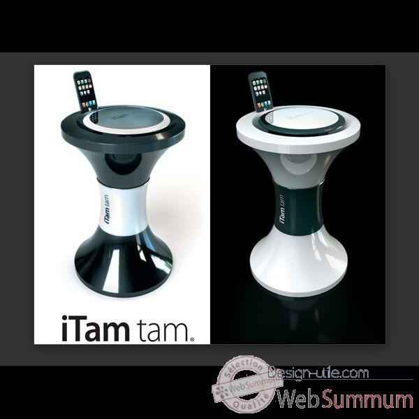 Tabouret Hi Tech Branex Design i Tam Tam blanc -whitem1