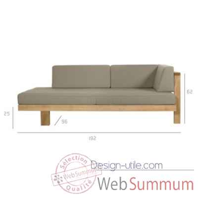 Pure sofa meridienne gauche Tribu -Tribu141