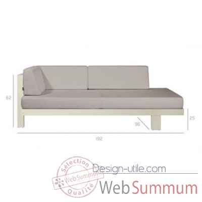 Pure sofa off-white meridienne droite Tribu -Tribu147