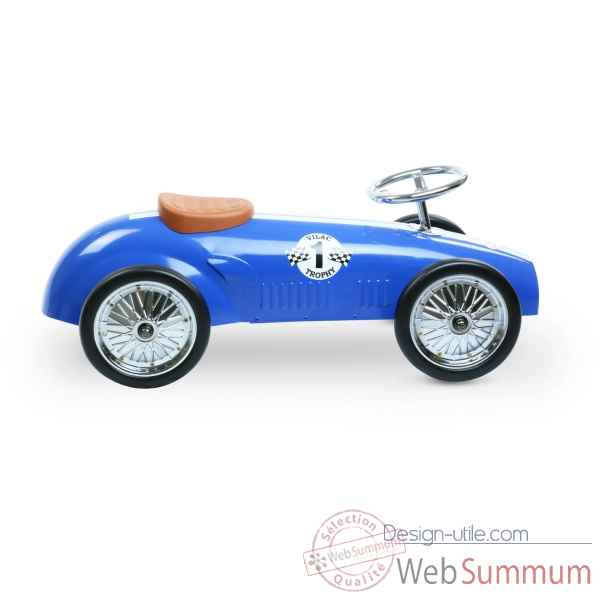 Porteur voiture de course bleu vilac -1113